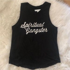 Spiritual Gangster logo tank can all gray